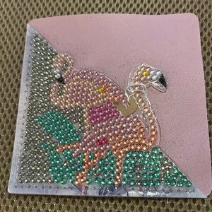 - Pink Flamingo Beaded Bookmark